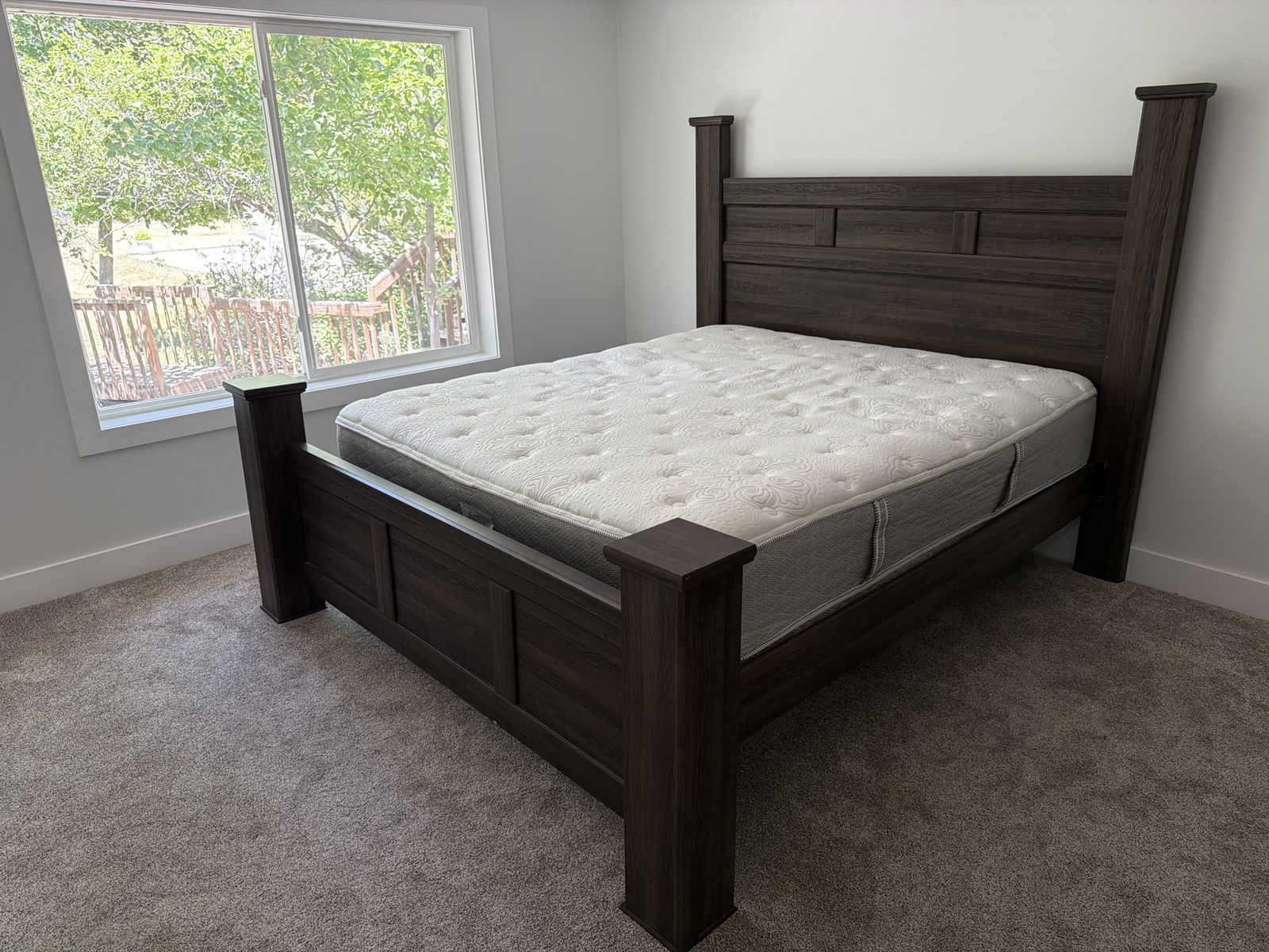 Ashley Furniture Solid Wood King Bed Frame