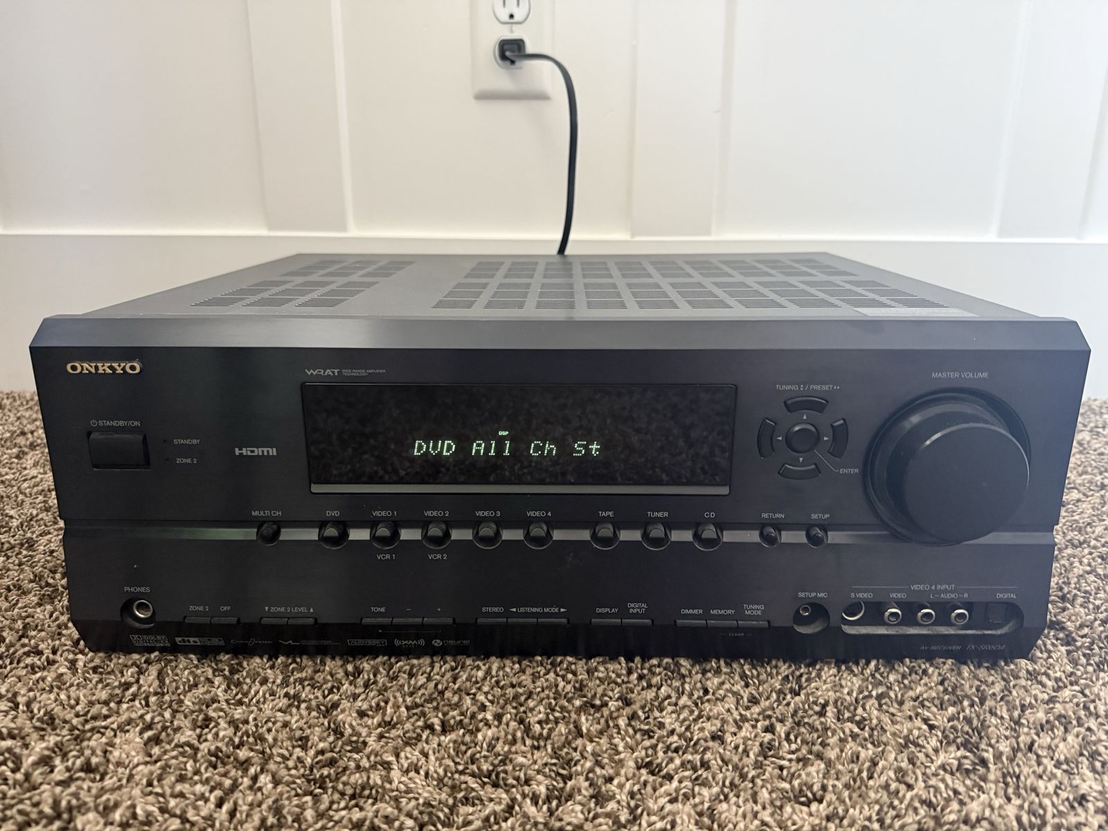 Onkyo TX-SR604 AV Receiver Home Theater Amplifier Black