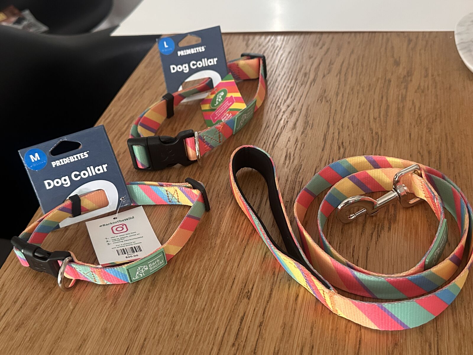 New PrideBites Dog Collars and Leashes. As seen on Shark Tank.