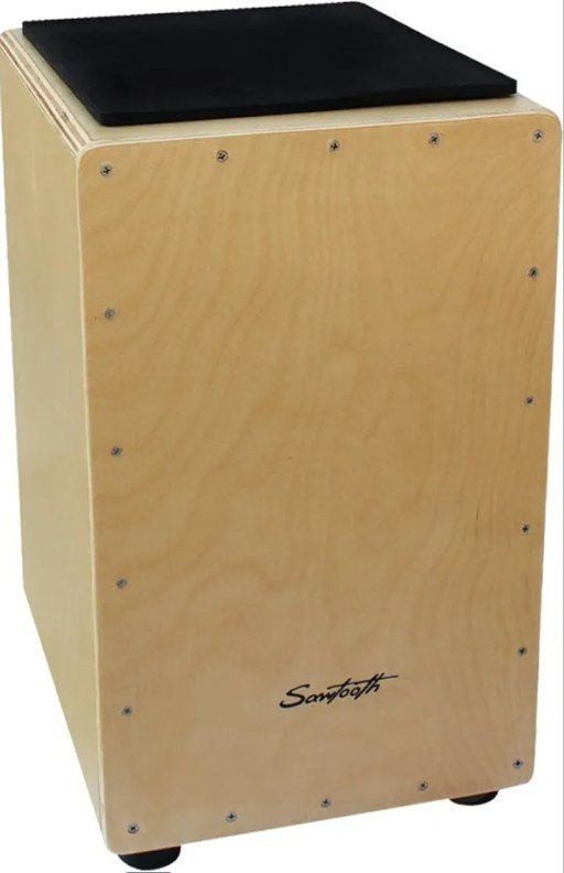 Sawtooth Ash Wood Cajon Percussion Box with Maple Back and Sides & Carry Bag. Excellent Conditions!