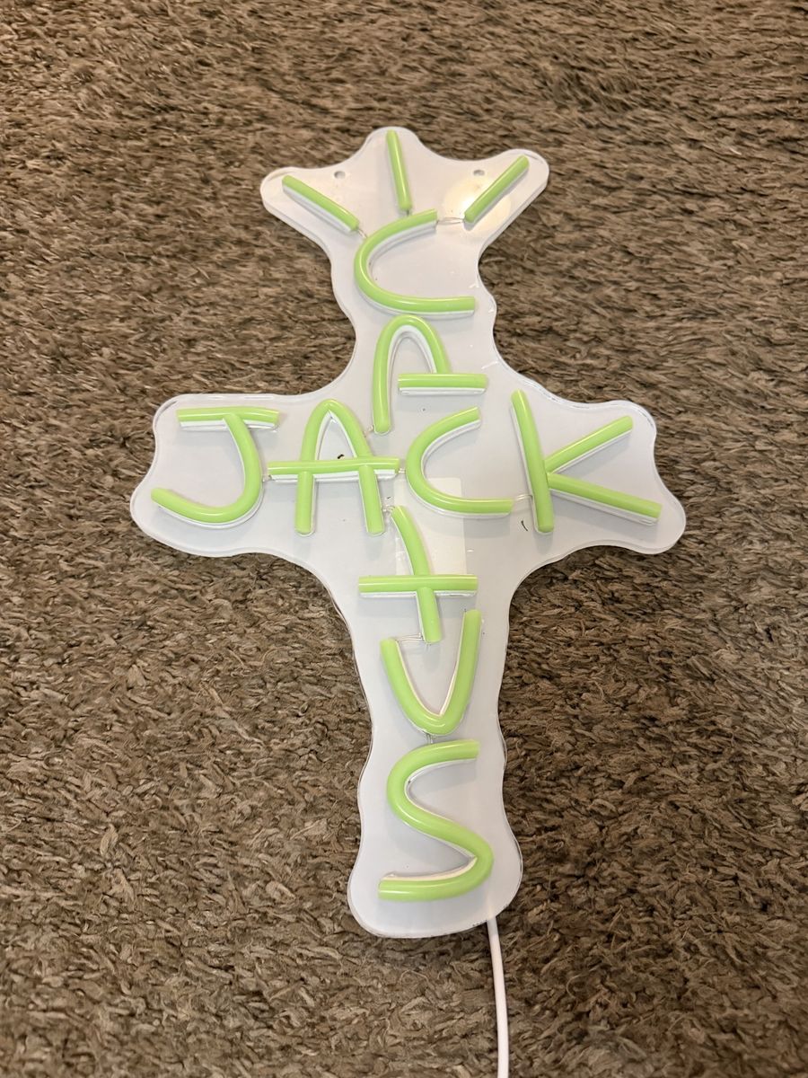 Cactus Jack Neon Sign Green LED Wall Decor