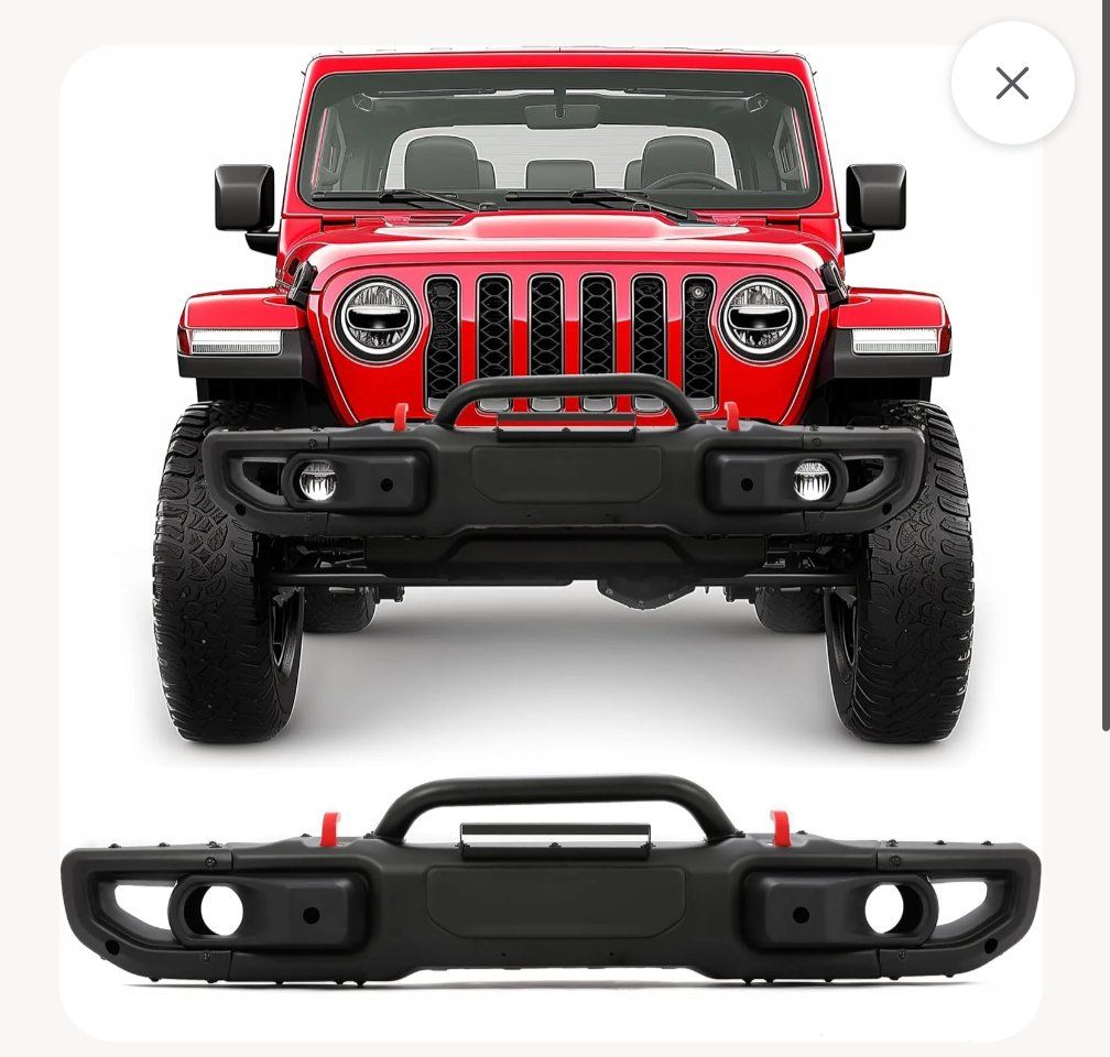 New Aftermarket Front Bumper for Jeep Wrangler and Gladiator