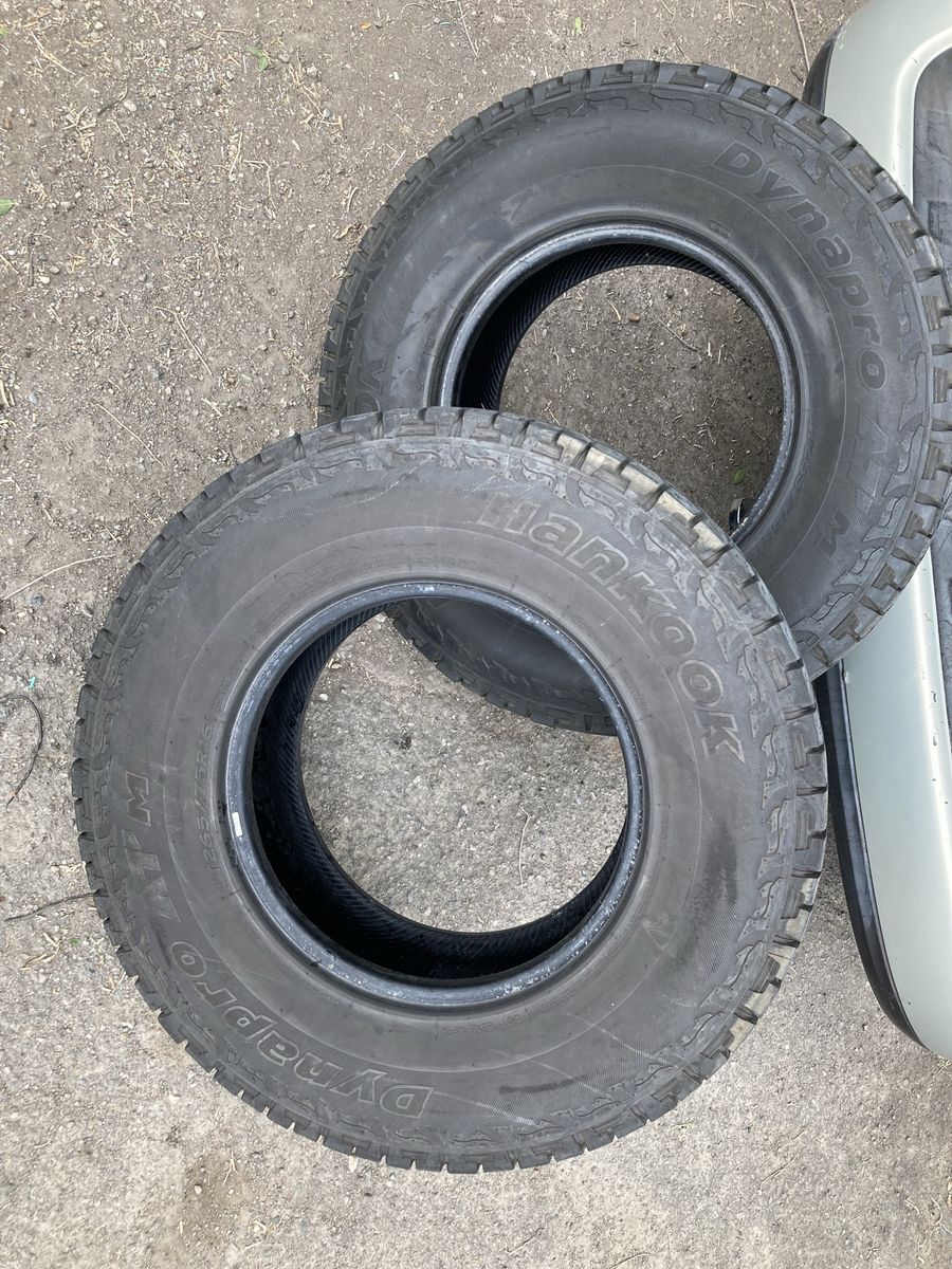 Hankook Dynapro AT/M Tires - 2 Used All-Terrain Light Truck Tires