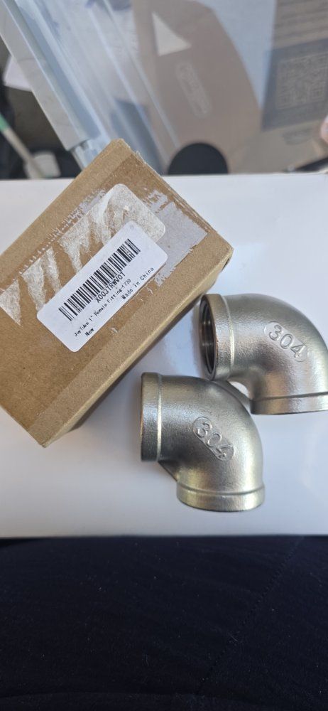1" Female 90 Degree NPT Threaded 304 Stainless Steel Pipe Fittings