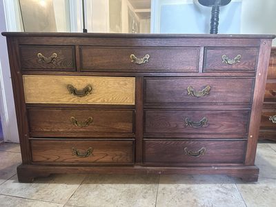 Solid wood dresser
