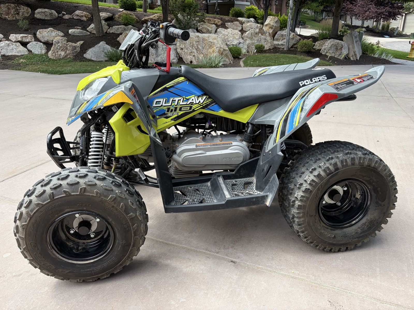(2) 2024 Polaris Outlaws 110 EFI Youth ATV - great Condition!