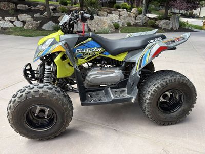 (2) 2024 Polaris Outlaws 110 EFI Youth ATV - great Condition!