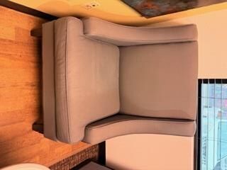 Large Grey Lounge Chair