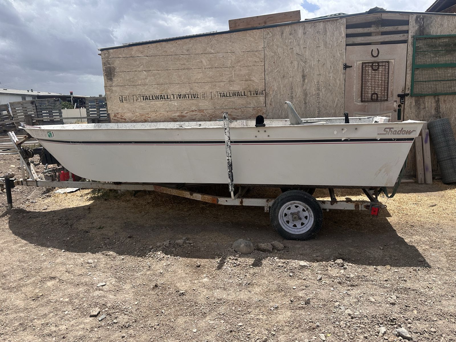 Shadow White Boat with Trailer