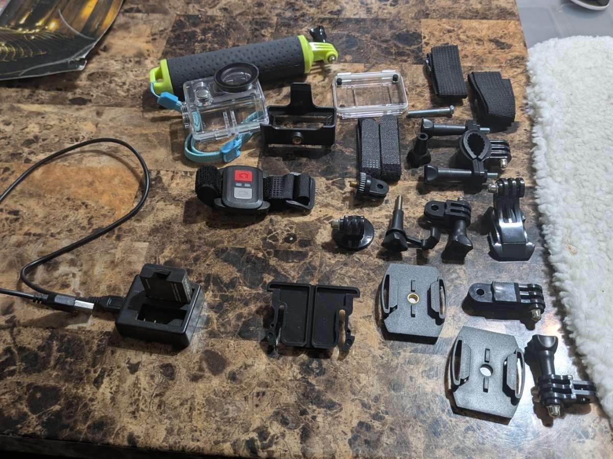 AKASO Brave 4 4K Action Camera with Mounting Accessories Bundle