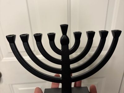 Hanukkah Menorah & candles