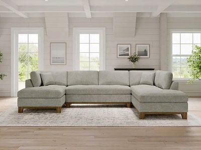 THOMASVILLE TAVISH FABRIC COSTCO SECTIONAL WITH STORAGE