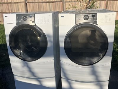 Kenmore HE3 Front Load Washer and Dryer Set White
