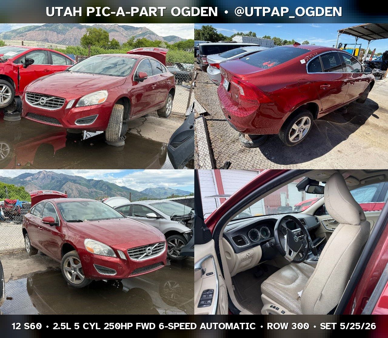 2012 Volvo S60 Parts - UTPAP Ogden