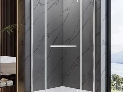 New 36in x 36in x 72in Corner Shower Door Enclosure Frameless Chrome