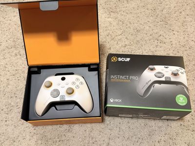 SCUF Instinct Pro Performance Controller for Xbox - White/Gray with Paddles & Grip