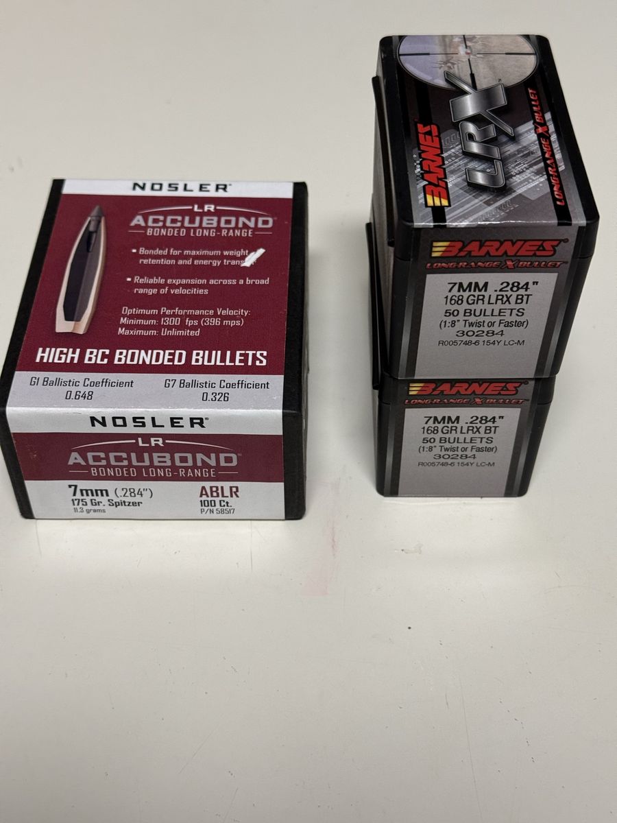 7mm 175gr ABLR, 168gr LRX