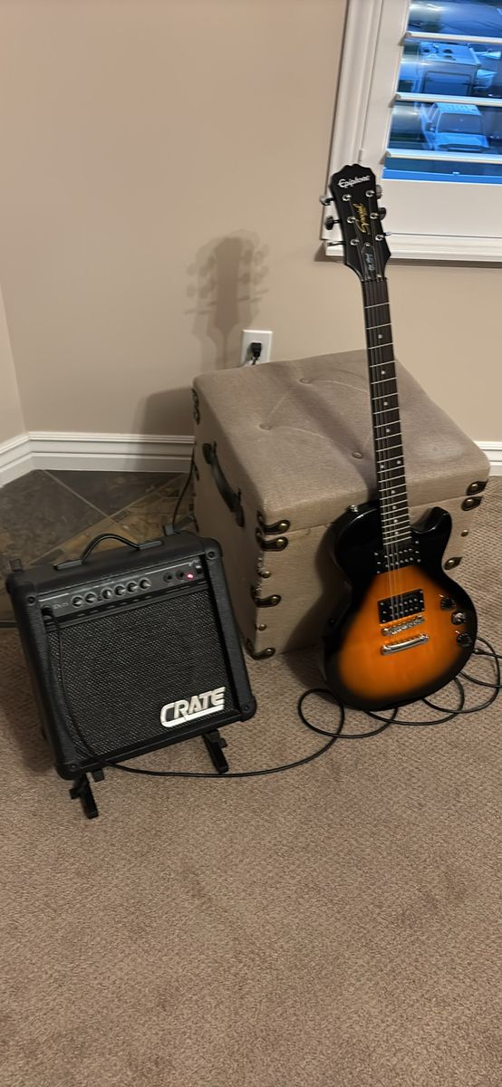 Epiphone Les Paul Special II Electric Guitar Sunburst with Crate Amplifier Set