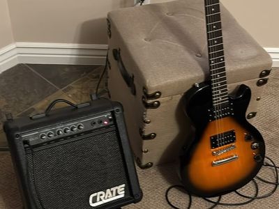 Epiphone Les Paul Special II Electric Guitar Sunburst with Crate Amplifier Set