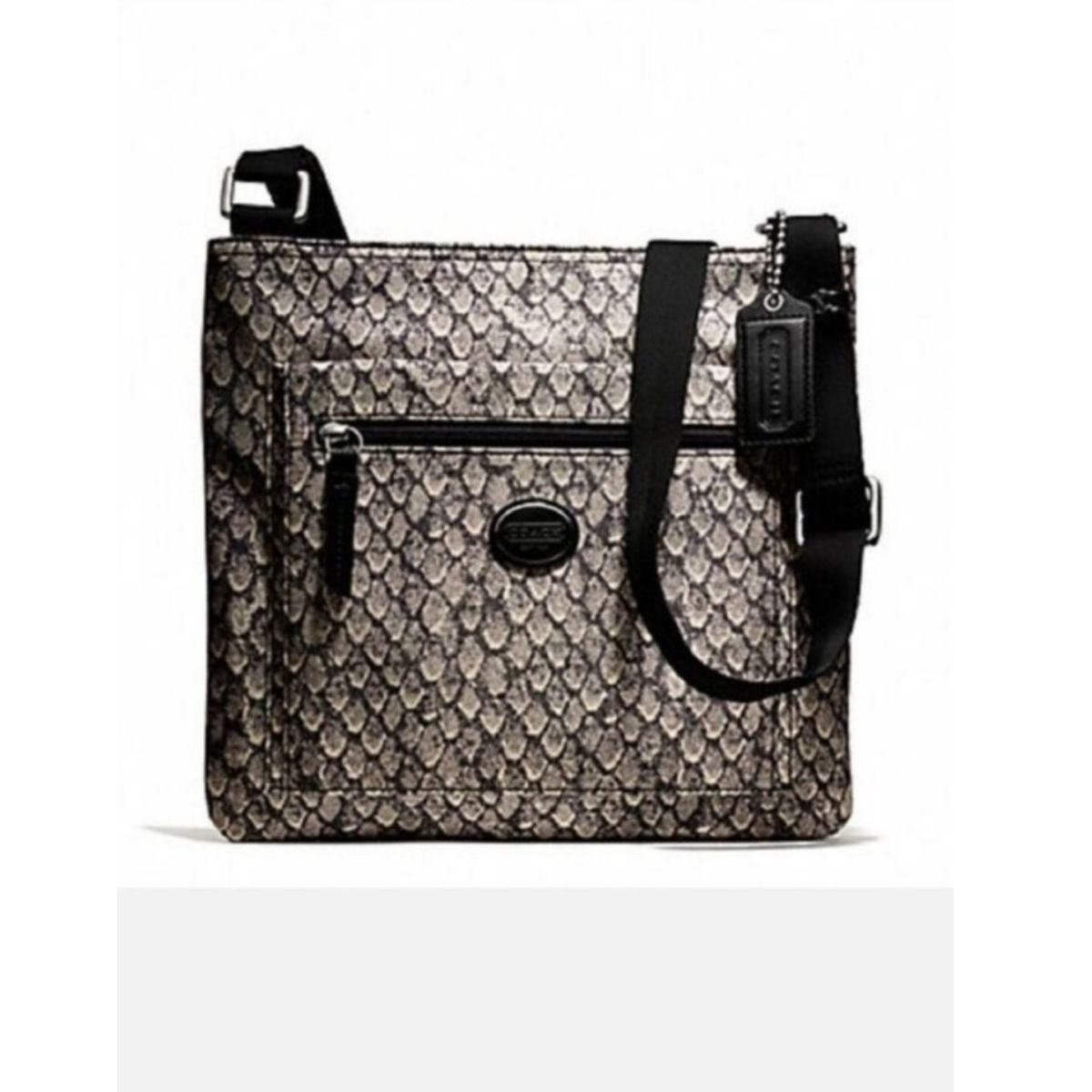 Coach Taylor Snake Print Swingback Small Crossbody Bag