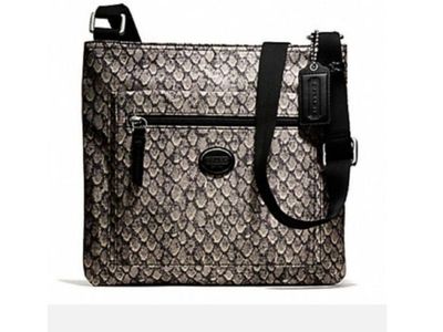 Coach Taylor Snake Print Swingback Small Crossbody Bag
