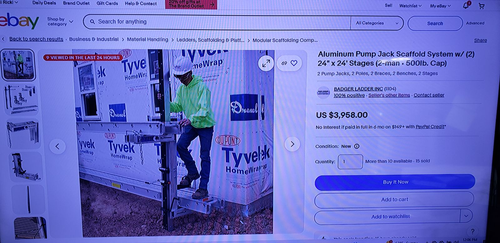 24'X24' Pole Jack Scaffolding