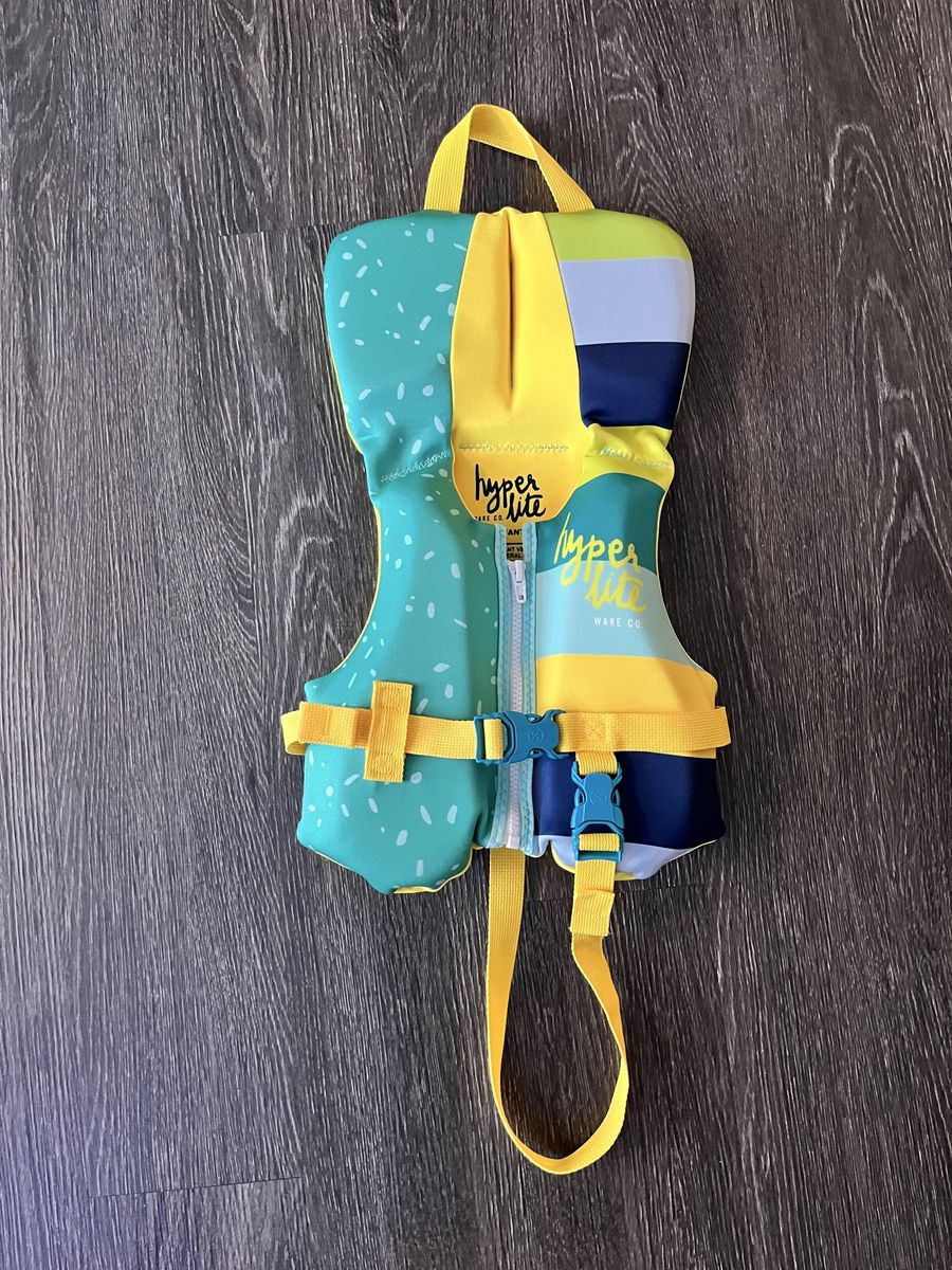 Hyperlite Wake Co Infant Life Vest - Yellow/Teal - USCG Approved - For Infants 0-30 lbs