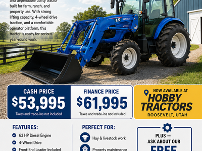 LS MT463 Utility Tractor – 63 HP – 4WD – Loader Included