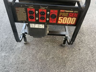 Coleman Powermate ProGen 5000 Portable Generator 5000W 9HP Vanguard Engine