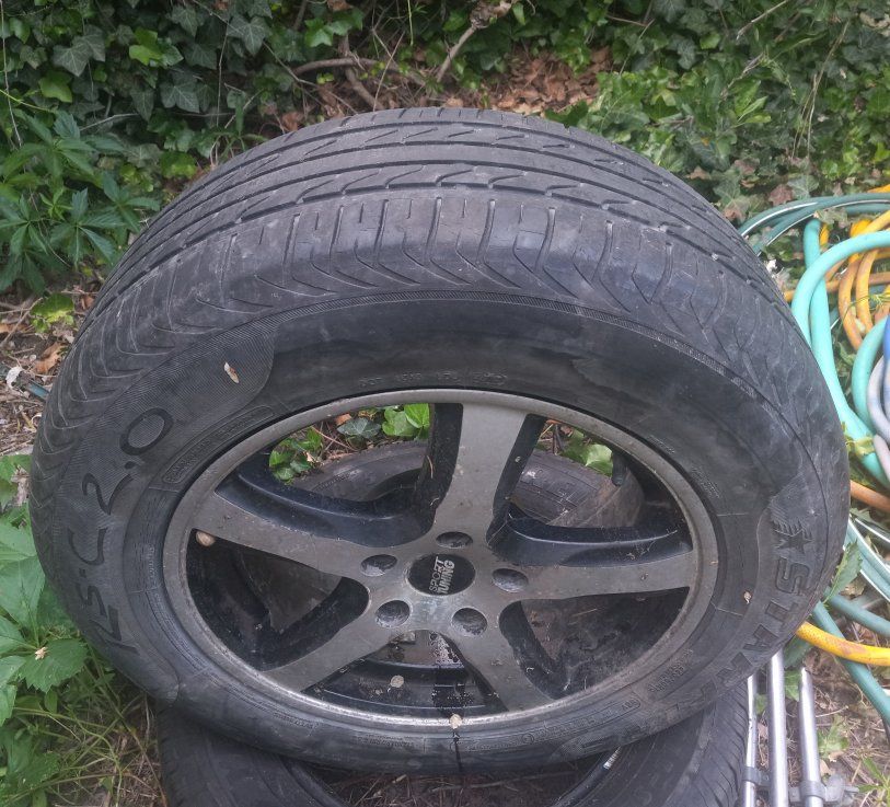 Tire on rim