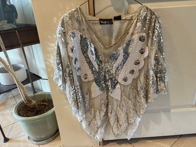 Vintage Kraftmen’s Silk Sequins Butterfly Shirt