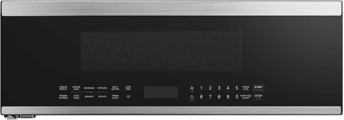Midea Over the Range Microwave Oven, 1.2 Cu.ft Slim Microwaves with Sensor Cook, 1000W heating power with 400CMF vent fan