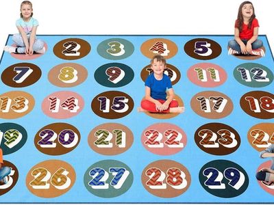New! Classroom Rug for Schools, Daycares, Preschools Kids to Sit on, Teachers Reading, seating and more!!
