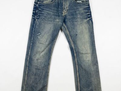 Men's Distressed Axe&Crown Jeans Slim Boot W32 L30
