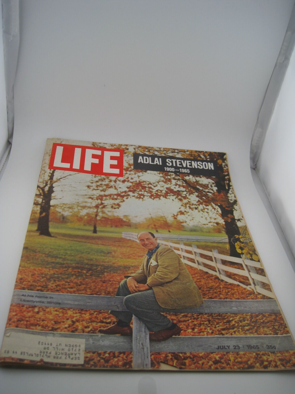 Life Magazine Adlai Stevenson 1900-1965 July 23 1965 Illustrated Vintage