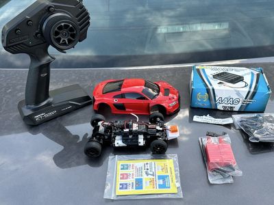 Kyosho Mini-Z MR-03 RWD RC Car Red Audi with KT-531P Controller & Extras