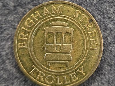 Brigham Street Trolley Transit Token S.L.C. Utah
