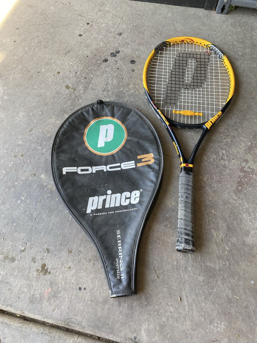 Bundle of seven (7) Tennis Racquets - Prince, Head, Wilson and others Racquets with Cases