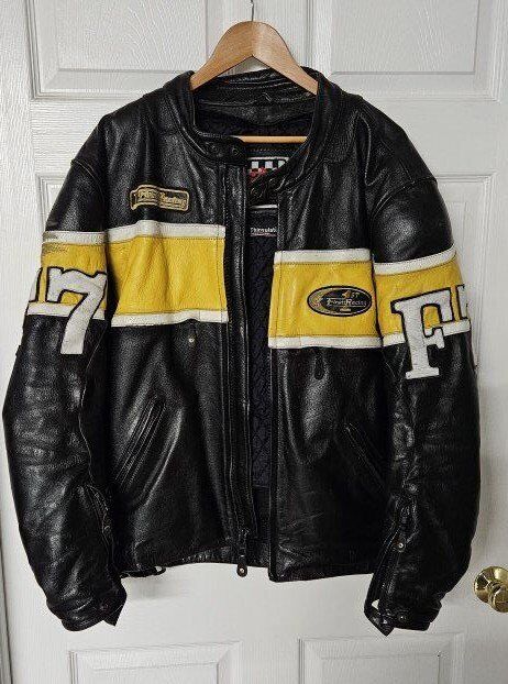 Vintage First Racing Motorcycle Jacket Size XL