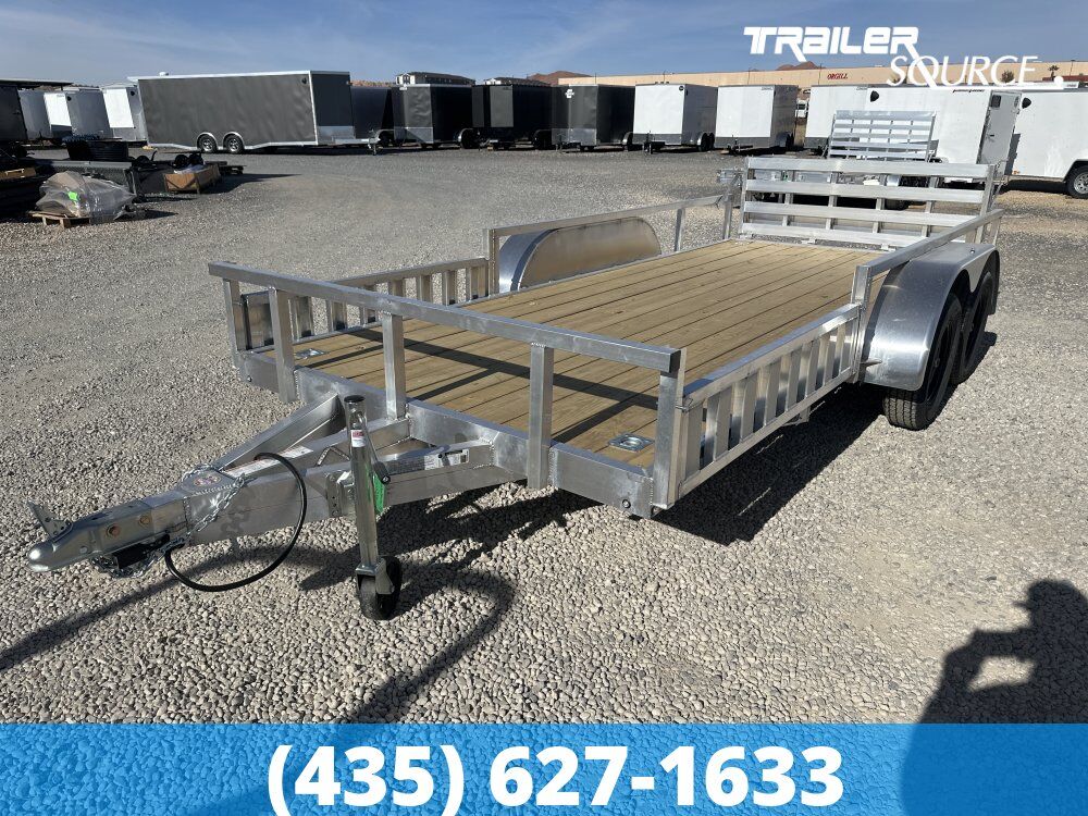 7x16 Alcom Aluminum Mission WR 2.0 Tandem Axle Trailer -  Interior - 7K GVWR -