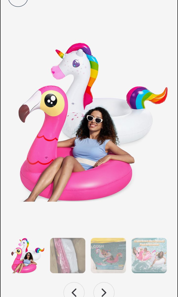 2 Flamingo pool floats
