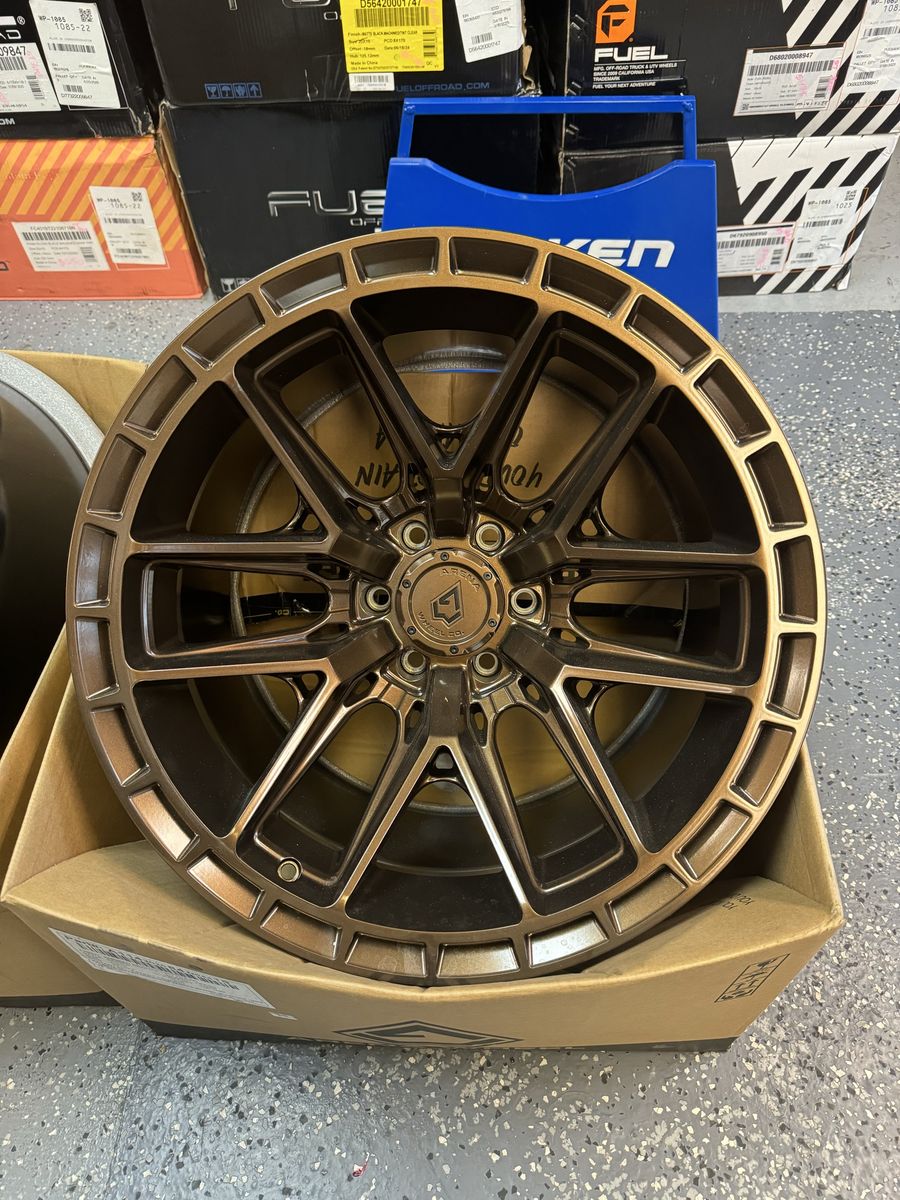 Brand New set of 4 wheels Arena Battle 20x12 Smoked Bronze Tint Clear -44mm Offset 6x139.7 PCD