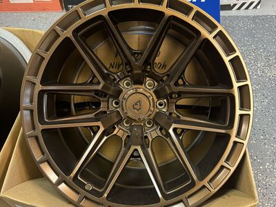Brand New set of 4 wheels Arena Battle 20x12 Smoked Bronze Tint Clear -44mm Offset 6x139.7 PCD