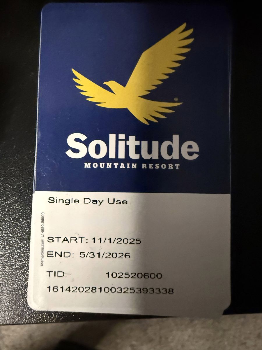 Solitude Ski Pass - Single Day
