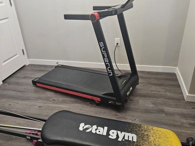Excellent for Apt -Moving my loss your gain!
Superun 4-in-1 Foldable Treadmill with Incline, 300lb Capacity, 3.0 HP, Smart APP