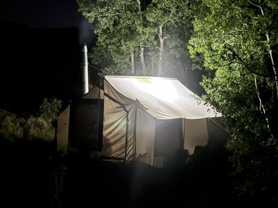 12 x 12 Kodiak Canvas Cabin Lodge Tent Stove ready