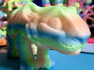 3D Printed Print Printing Rainbow Glow In The Dark Tiger ADHD AUTISM Fidget Fidgets Toy Toys Drago