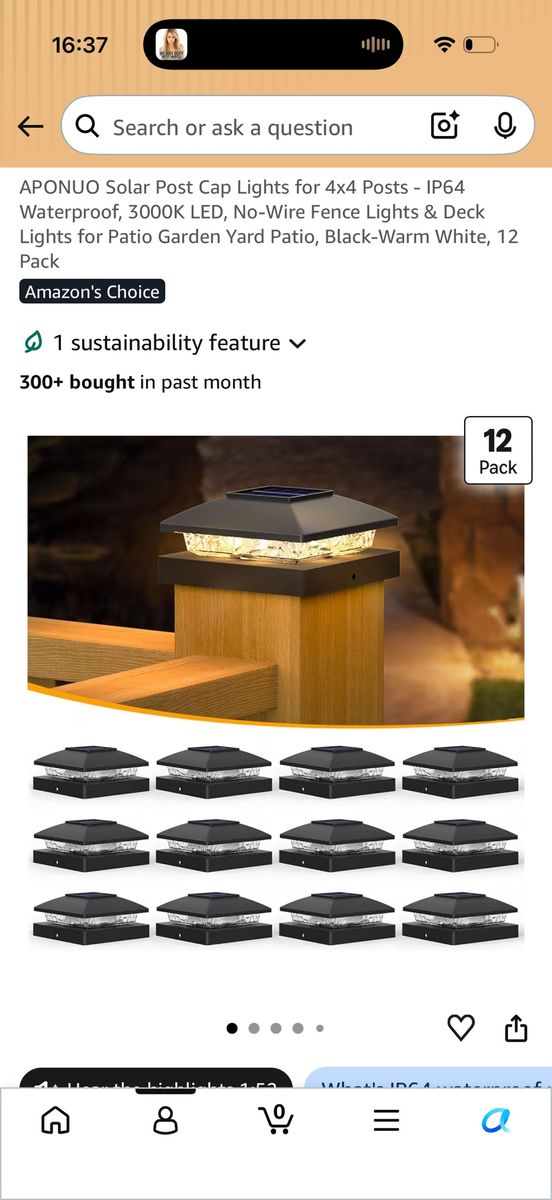 Solar Post Cap Lights (12-Pack)