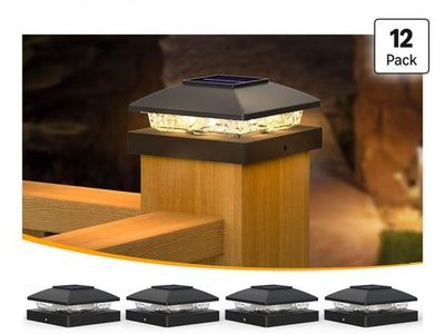 Solar Post Cap Lights (12-Pack)