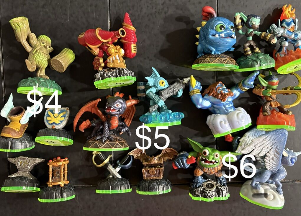 Skylander Figures, Games, And Extras